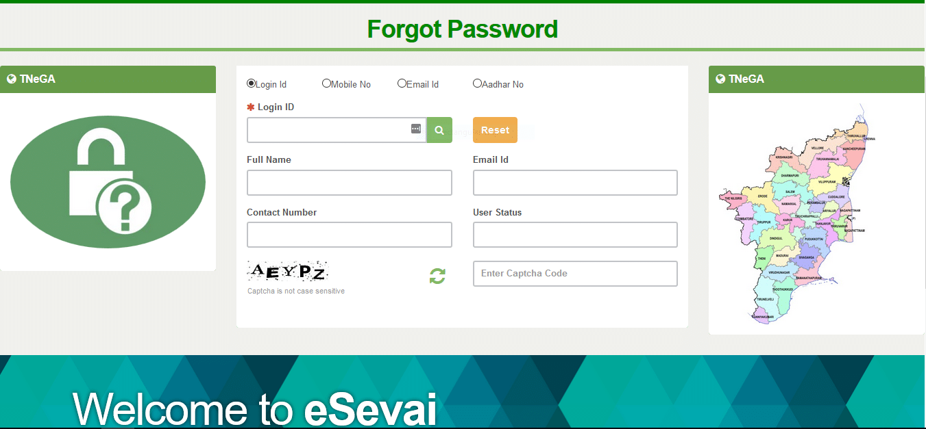 tnega forget password